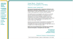 Desktop Screenshot of homoeopathie-bauer.de