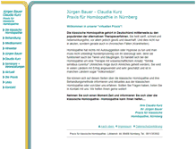 Tablet Screenshot of homoeopathie-bauer.de